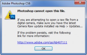Photoshop Can't Open D7100 .NEF file